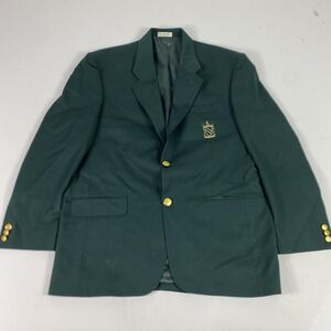 Fairway & Greene Blazer Mens 42R Green Wool The Club Pelican Bay Golf Jacket
